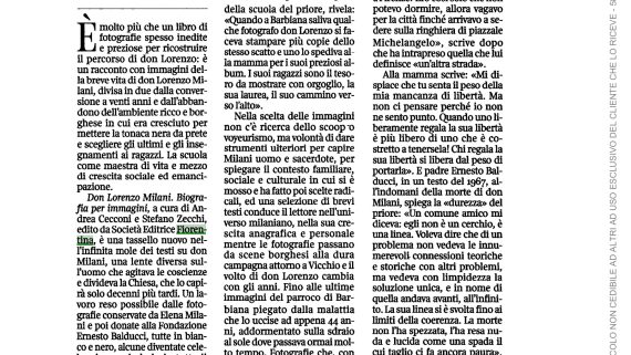 Don Milani - Corriere Fiorentino 26 novembre 2021