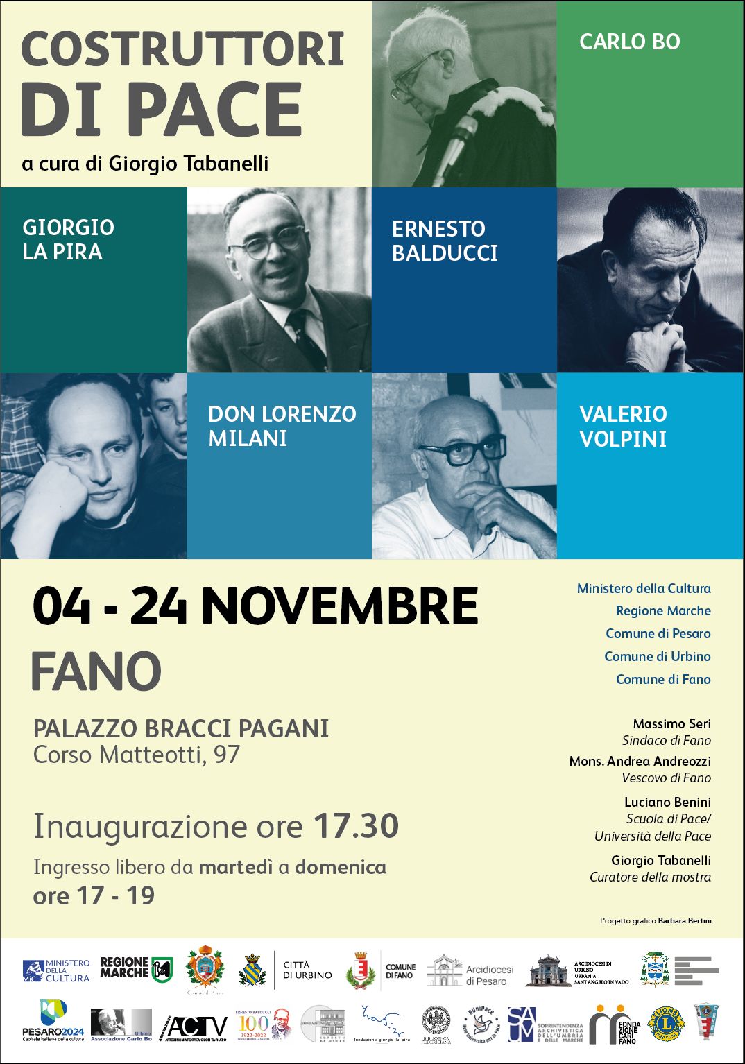 Novembre 2023 – “Costruttori di pace” a Urbino